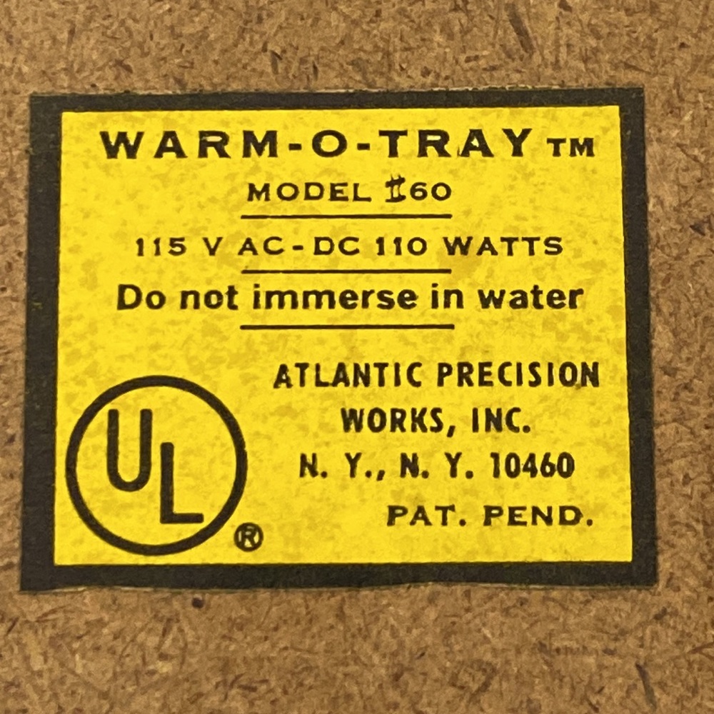 WARM-O-TRAY - Picture 13 of 14
